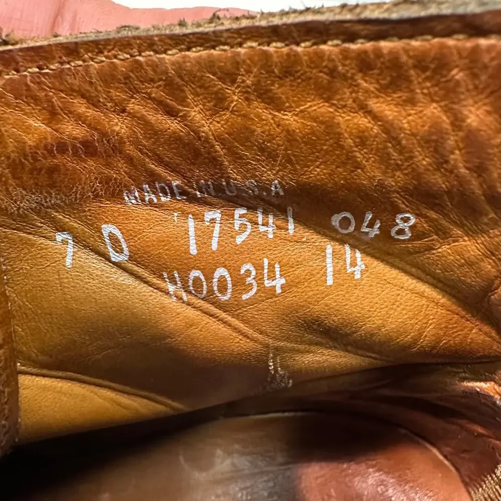 NEW HEELS Rancourt & Co x Helm Sam Boot Ray-Ray Horween Cone Denim Maine USA 7 D
